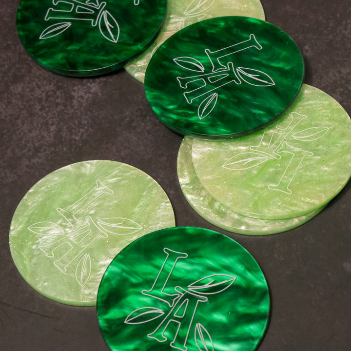 Marbled Adhesive Drop Disc
