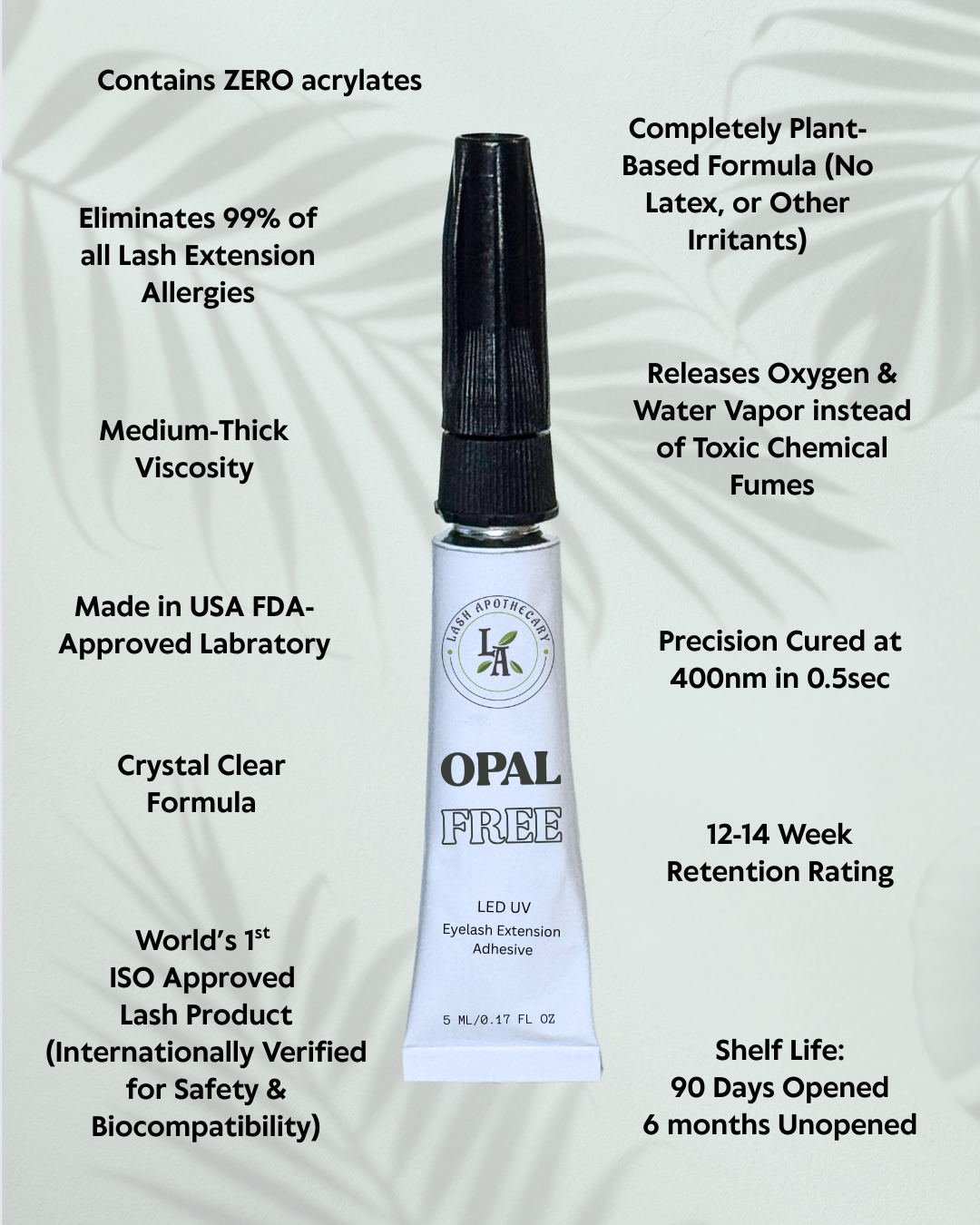Opal "Free" UV adhesive