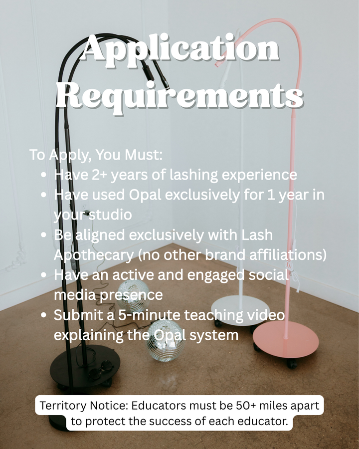 Lash Apothecary Educator Program